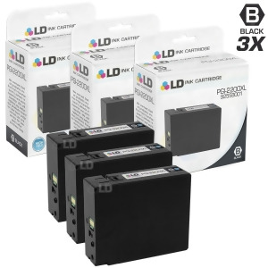 Ld Compatible Replacements for Canon Pgi-2200xl / 9255B001 Set of 3 High Yield Black Inkjet Cartridges for Canon Maxify iB4020 Mb5020 and Mb5320 Print