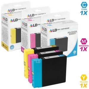 Ld Compatible Replacements for Canon Pgi-2200xl 3Pk Hy Ink Cartridges 1 9268B001 Cyan 1 9269B001 Magenta 1 9270B001 Yellow for Maxify iB4020 Mb5020 Mb