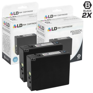 Ld Compatible Replacements for Canon Pgi-2200xl / 9255B001 Set of 2 High Yield Black Inkjet Cartridges for Canon Maxify iB4020 Mb5020 and Mb5320 Print