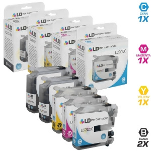 Ld Compatible Replacements for Brother Lc205/lc207 5Pk Ink Cartridges 2 Lc207bk Black 1 Lc205c Cyan 1 Lc205m Magenta 1 Lc205y Yellow for Mfc J4320dw J