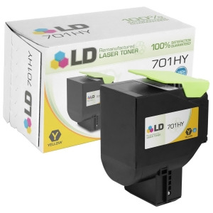 Ld Remanufactured Lexmark 701Hy / 70C1hy0 Hy Yellow Laser Toner Cartridge for use in Lexmark Cs Series - All