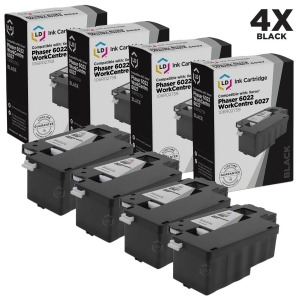 Ld Compatible Xerox 106R02759 Set of 4 Black Laser Toner Cartridges for Xerox 6022 6027 - All