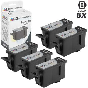 Ld Compatible Dell Dw905 / N573f Series 20 Set of 5 Black Inkjet Cartridges for Dell Photo All-In-One P703w - All