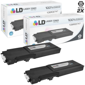 Ld Compatible Xerox 106R02747 Set of 2 High Yield Black Laser Toner Cartridges for Xerox WorkCentre 6655 Printer - All