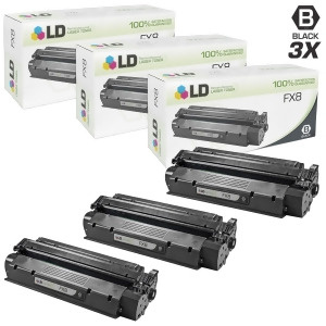 Ld Remanufactured Canon 8955A001aa / Fx8 Set of 3 Black Laser Toner Cartridges for Canon LaserClass 310 510 Printers - All