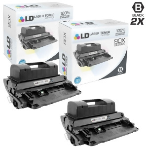 Ld Compatible Replacements for Hp Ce390x / 90X Set of 2 High Yield Black Laser Toner Cartridges - All