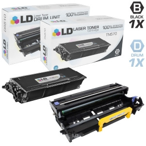 Ld Compatible Brother Tn570/dr510 Combo Pack 1 Tn570 Black Toner Cartridge 1 Dr510 Drum Unit - All