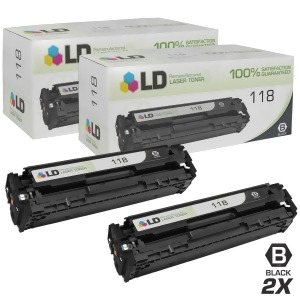 Ld Compatible Canon 118 / 2662B001aa 2Pk Black Toner Cartridges for ImageClass LBP7200Cdn LBP7660Cdn MF8350Cdn MF8380Cdw MF8580Cdw - All