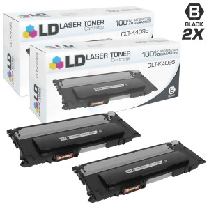 Ld Compatible Samsung Clt-k409s Set of 2 Black Laser Toner Cartridges for Samsung Clp 310 310N 315 315W Printers - All