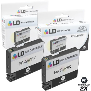 Ld Compatible Canon Pgi-29pbk Set of 2 Photo Black Inkjet Cartridges for Canon Pixma Pro-1 Printer - All