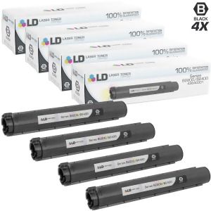 Ld Compatible Okidata 43640301 Set of 4 Black Laser Toner Cartridges for Oki B2200 B2200n B2400 B2400n Printers - All