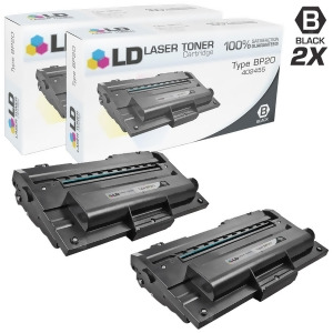 Ld Compatible Ricoh 402455 Set of 2 Black Laser Toner Cartridges for Aficio Bp20 Bp20n Printers - All