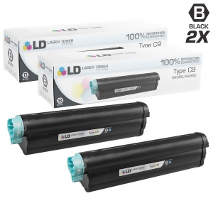 Ld Compatible Okidata 42102901 Set of 2 High Yield Black Laser Toner Cartridges for Oki B4300 B4300n B4350 B4350n Printers - All