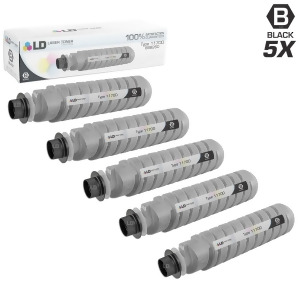 Ld Compatible Ricoh 888260 / Type 1170D Set of 5 Black Laser Toner Cartridges for Ricoh Aficio Gestetner Lanier and Savin Printer Series - All