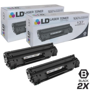 Ld Compatible Canon 137 / 9435B001 Set of 2 Black Laser Toner Cartridges for Canon ImageClass MF212w MF216n MF227dw MF229dw LBP151dw Printers - All