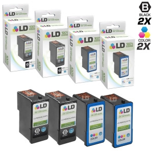 Ld Remanufactured Replacements for Lexmark 36Xl / 36 / 37Xl / 37 4Pk Inkjet Cartridges Includes 2 18C2170 Hy Black 2 18C2180 Hy Color for Lexmark X365