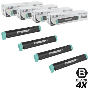 Ld Compatible Replacements for Okidata 43502301 Type 9 Set of 4 Black Laser Toner Cartridges for Okidata B4400 B4400n B4500 B4500n B4550 B4550n B4600 