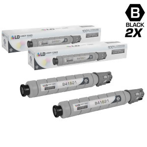 Ld Compatible Replacements for Ricoh 841621 Set of 2 Black Laser Toner Cartridges for Ricoh Aficio Savin and Lanier Mp C305 Printer - All
