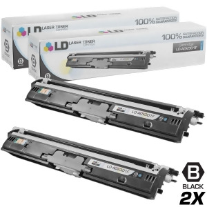 Ld Compatible Replacements for Konica Minolta A0v301f Set of 2 High Yield Black Laser Toner Cartridges for Konica Minolta MagiColor 1600W 1650En 1680M