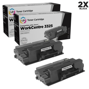 Ld Compatible Replacements for Xerox 106R02313 Set of 2 High Yield Black Laser Toner Cartridges for Xerox WorkCentre 3325 Printer - All