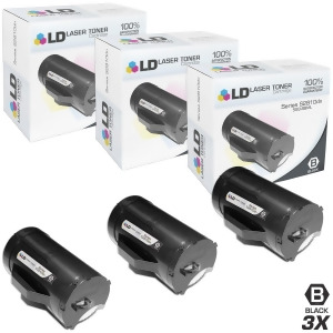 Ld Compatible Dell 593-Bbml Set of 3 Black Laser Toner Cartridges for Dell S2810dn H815dw S2815dn - All