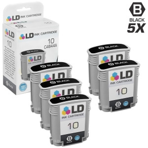 Ld Remanufactured Replacement for Hp 10 / C4844a 5Pk High Yield Black Ink Cartridges - All