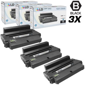 Ld Compatible Replacement for Samsung Mlt-d205l Set of 3 High Yield Black Toner Cartridges for Samsung Ml-3312nd Ml-3312dw Ml-3712nd Scx-4835fd Scx-48