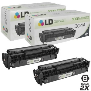Ld Compatible Replacements for Hp 304A / Cc530a 2Pk Black Toner Cartridges for CM2320fxi CM2320n CM2320nf CP2025dn CP2025n CP2025x - All