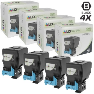 Ld Remanufactured Replacements for Konica-Minolta A0x5132 Tnp22k Set of 4 Black Laser Toner Cartridges for Konica-Minolta Bizhub C35 and C35p Printers