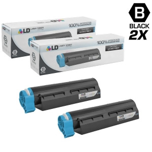 Ld Compatible Replacements for Okidata 44574901 2Pk High Yield Black Laser Toner Cartridges for Okidata Mb461 Mfp Mb471 Mb471w B431d and B431dn Printe