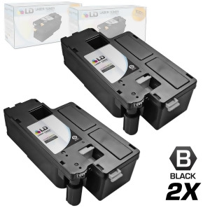 Ld Set of 2 Compatible Toners to Replace Dell 332-0399 4G9hp Black Toner Cartridges for your Dell C1660w Color Printer - All