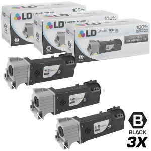 Ld Compatible Replacements for Xerox 106R01455 Set of 3 Black Laser Toner Cartridges for Xerox Phaser 6128Mfp and 6128Mfp/n Printers - All