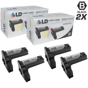 Ld Compatible Replacements for Xerox 106R445 Set of 4 Black Laser Toner Cartridges for Xerox WorkCentre Pro 416 416 Dc 416Pi and 416Si Printers - All