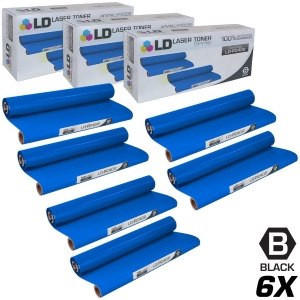 Ld Compatible Replacements for Brother Pc402 Set of 6 Thermal Fax Ribbon Refill Rolls for Brother Fax 560 Fax 575 Fax 580Mc Intellifax 560 565 580Mc a