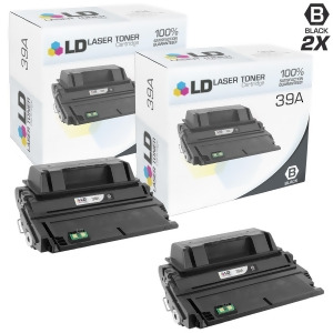 Ld Compatible Replacements for Hp 39A / Q1339a 2Pk Black Laser Toner Cartridges for LaserJet 4300 4300dtn 4300dtns 4300dtnsl 4300n and 4300tn - All