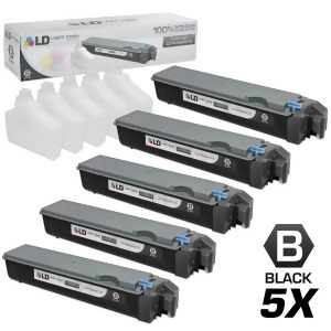 Ld Compatible Replacements for Kyocera-Mita Tk-522k Set of 5 Black Laser Toner Cartridges for Kyocera-Mita Fs-c5015n Printer - All
