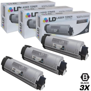 Ld Compatible Replacements for Okidata 43324404 Type C8 Set of 3 High Yield Black Laser Toner Cartridges for Okidata Oki C5500n C5650dn C5650n C5800 C