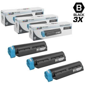 Ld Compatible Replacements for Okidata 44574901 3Pk High Yield Black Laser Toner Cartridges for Okidata Mb461 Mfp Mb471 Mb471w Oki B431d and B431dn Pr
