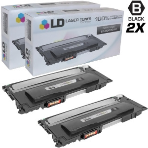 Ld Compatible Replacements for Dell 330-3012 Set of 2 Black Laser Toner Cartridges for Dell Color Laser 1230c 1235c and 1235cn Printers - All