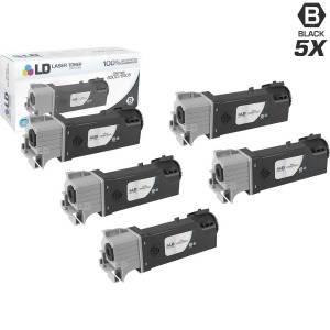 Ld Compatible Replacement for Xerox 106R01597 Set of 5 High Yield Toner Cartridges for Phaser 6500 WorkCentre 6505 - All