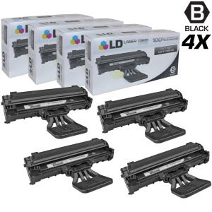Ld Compatible Replacements for Dell 310-6640 Gc502 Set of 4 Black Laser Toner Cartridges for Dell Laser 1100 and 1110 Printers - All