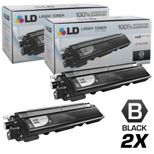 Ld Brother Compatible Set of 2 Black Tn210bk Laser Toner Cartridges for Dcp-9010cn Hl-3040cn Hl-3045cn Hl-3070cw Hl-3075cw Mfc-9010cn Mfc-9120cn Mfc-9