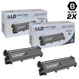 Ld Compatible Replacements for Brother Tn660 2Pk Hy Black Laser Toner Cartridges for Brother Dcp L2520dw L2540dw Hl L2300d L2320d 2340Dw L2360dw L2380