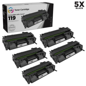 Ld Compatible Canon 119 / 3479B001aa Set of 5 Black Toner Cartridges for Canon ImageClass Printer Series - All