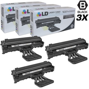 Ld Compatible Replacements for Dell 310-6640 Gc502 Set of 3 Black Laser Toner Cartridges for Dell Laser 1100 and 1110 Printers - All