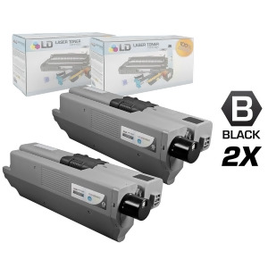 Ld Compatible Okidata Type C17 / 44469802 Set of 2 High Yield Black Laser Toner Cartridges - All