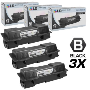 Ld Compatible Replacements for Kyocera-Mita Tk-1142 Set of 3 Black Laser Toner Cartridges for Kyocera-Mita Fs-1035 Mfp Fs-1135 Mfp and Laser M2035dn P