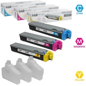 Ld Compatible Replacements for Kyocera-Mita 3Pk Tk-522 Laser Toner Cartridges Includes 1 Tk-522c Cyan 1 Tk-522m Magenta 1 Tk-522y Yellow for Kyocera-M