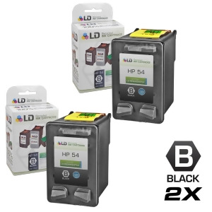 Ld Remanufactured Replacement Ink Cartridges for Hp Cb334an Hp 54 High Yield Black 2 pack - All