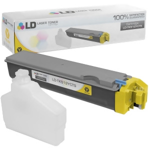 Ld Compatible Replacement for Kyocera-Mita Tk-512y Yellow Laser Toner Cartridge for Kyocera-Mita Fs-c5020n Fs-c5025n and Fs-c5030n Printers - All